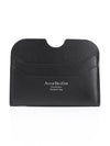 Silver Logo Card Wallet Black - ACNE STUDIOS - BALAAN 2