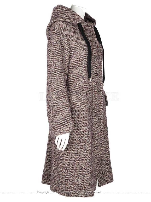 Wool Alpaca Hood Coat Purple 11105hva - VIVIENNE WESTWOOD - BALAAN 5