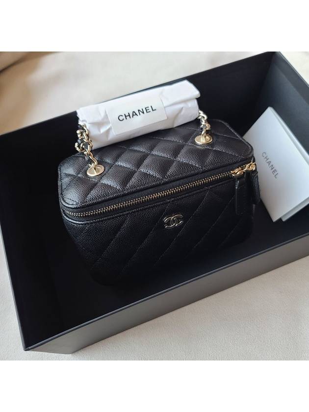 Classic Caviar Vanity Cross Bag Gold Plated Black - CHANEL - BALAAN 10