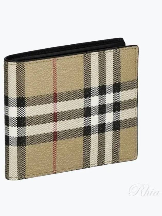 Vintage Check Coin Pocket Half Wallet Beige - BURBERRY - BALAAN 2