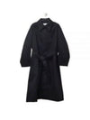 Belted Mac Single Coat Black - AMI - BALAAN 2