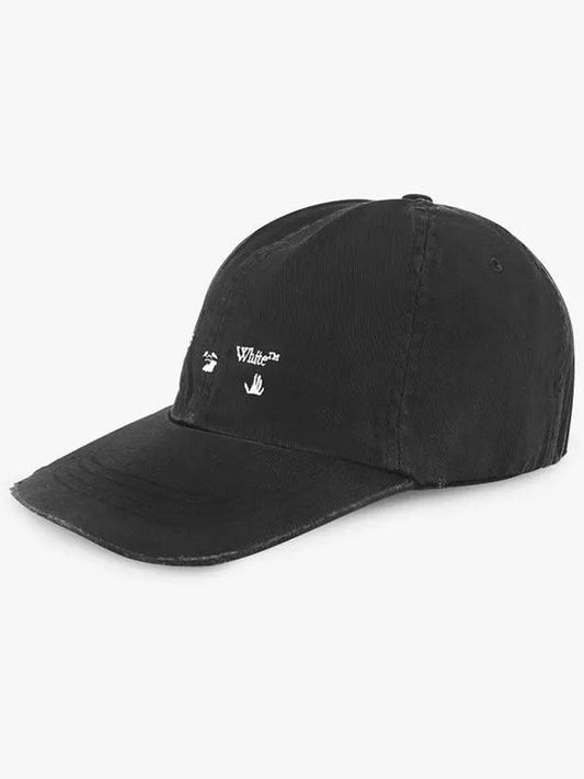 Vintage Washing Logo Ball Cap Black - OFF WHITE - BALAAN 2