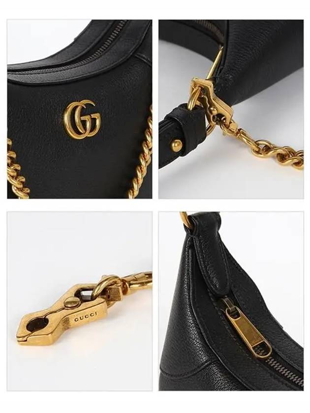 Aphrodite Small Logo Chain Shoulder Bag Black - GUCCI - BALAAN 5