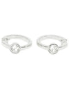 Interlocking Hoop Earrings Silver - GUCCI - BALAAN 2