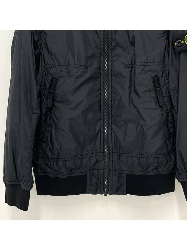 Kids Compass Badge Zip Up Jacket Black - STONE ISLAND - BALAAN 5