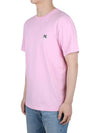 Grey Fox Head Patch Classic Short Sleeve T-Shirt Dusty Rose - MAISON KITSUNE - BALAAN 4