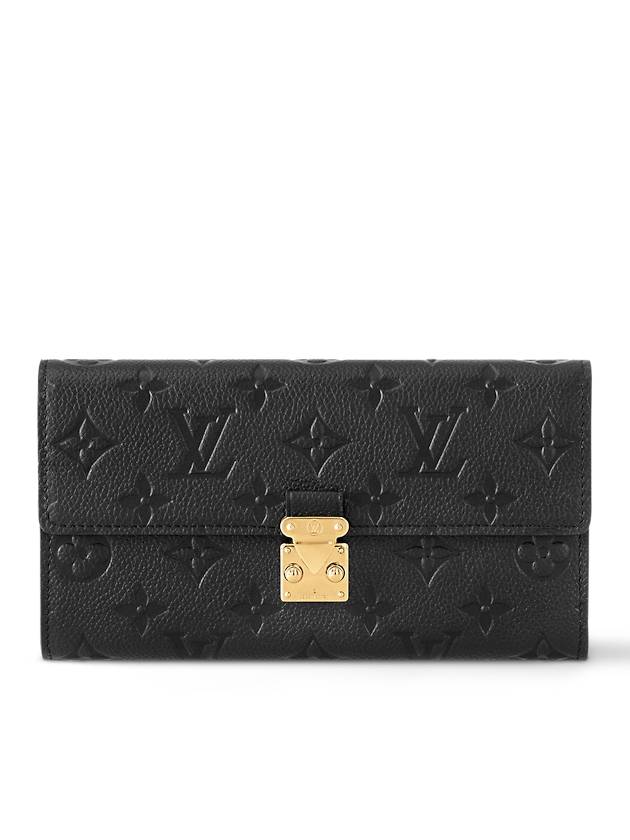 Women's Sarah Wallet Monogram Long Wallet Black M82638 - LOUIS VUITTON - BALAAN 1