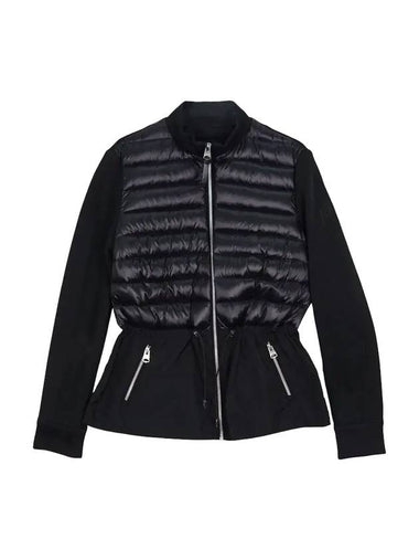 Women's Joyce Hybrid Peplum Zip-Up Jacket Black - MACKAGE - BALAAN 1