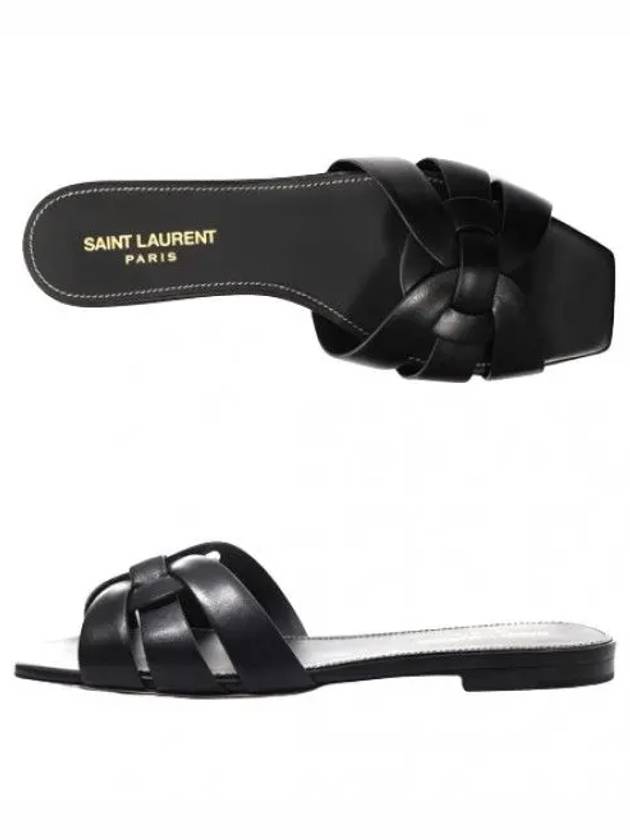 Tribute Flat Mule Women s Slippers - SAINT LAURENT - BALAAN 1