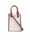 Francis Canvas Leather Mini Bag Ecru Tan - BURBERRY - 1