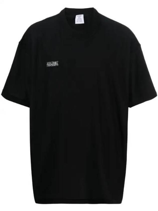 Inside Out Logo Short Sleeve T-Shirt Black - VETEMENTS - BALAAN 1