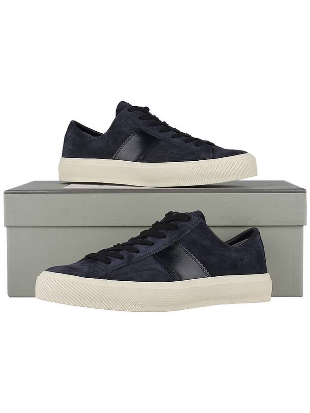 Suede Low Top Sneakers Grey - TOM FORD - BALAAN 11