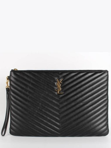 Clutch Black L - SAINT LAURENT - BALAAN 1