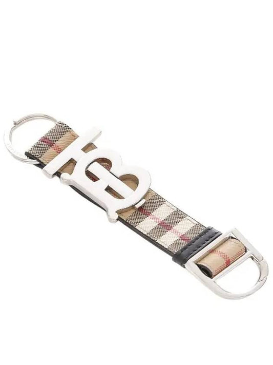 Monogram Motif Vintage Check Key Holder Beige - BURBERRY - BALAAN 2