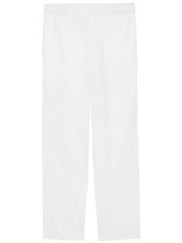 Straight fit banding pants white E22HTR207 481 100 - AMI - BALAAN 1