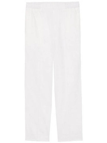 Straight fit banding pants white E22HTR207 481 100 - AMI - BALAAN 1