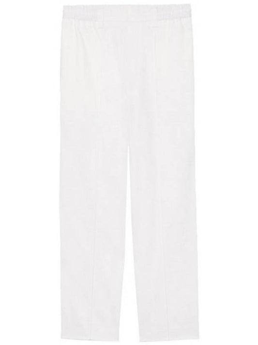 Straight fit banding pants white E22HTR207 481 100 - AMI - BALAAN 1