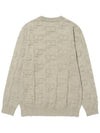 Men s Viscose Logo Lettering Jacquard Knit BEIGE - 20THHOLE - BALAAN 2