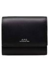 Lois Compact Small Half Wallet Black - A.P.C. - BALAAN 2