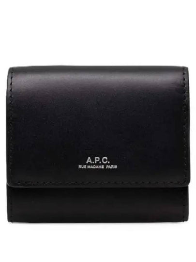 Lois Compact Small Half Wallet Black - A.P.C. - BALAAN 2