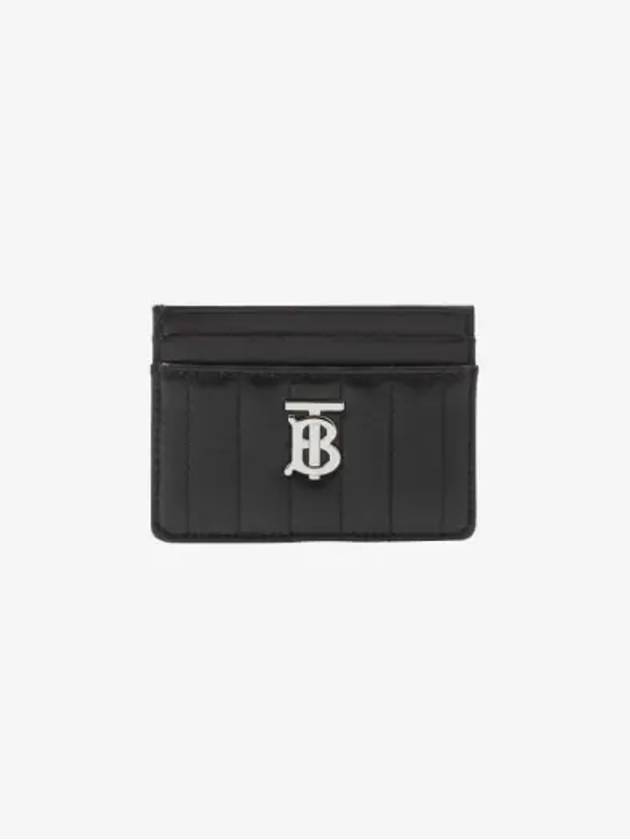 Lola Quilted Card Wallet Black - BURBERRY - BALAAN 2