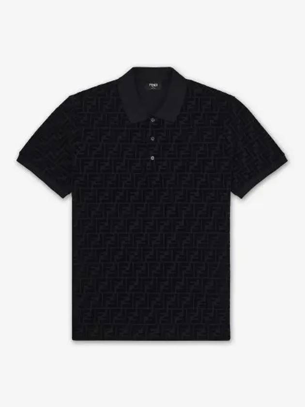 Fendi FF jacquard short sleeve polo shirt FY0985A7D5 F0ABB - FENDI - BALAAN 2