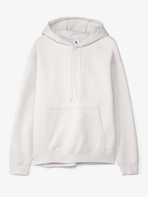 Swoosh Crew Neck Brushed Hoodie White - NIKE - BALAAN 2