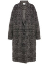 ELAYO wool check coat black 20AMA0770 20A022E - ISABEL MARANT - BALAAN 1