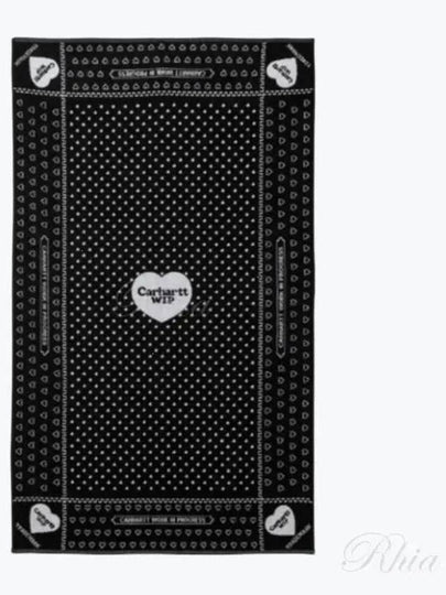 Heart Bandana Towel Black - CARHARTT WIP - BALAAN 2