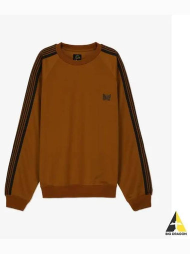 Track Crew Neck Sweatshirt Rust OT227RUST - NEEDLES - BALAAN 1