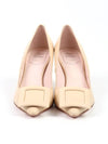 soft buckle pumps heel nude pink - ROGER VIVIER - BALAAN.