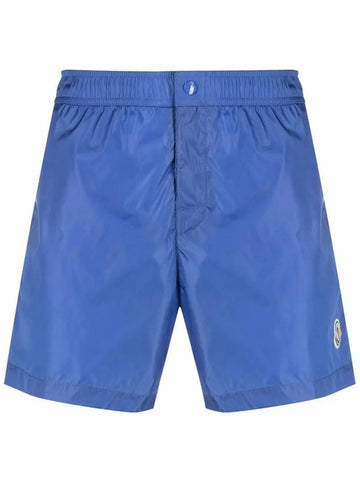 Logo Patch Swim Short Pants Blue 2C000 04 53326 719 - MONCLER - BALAAN 1