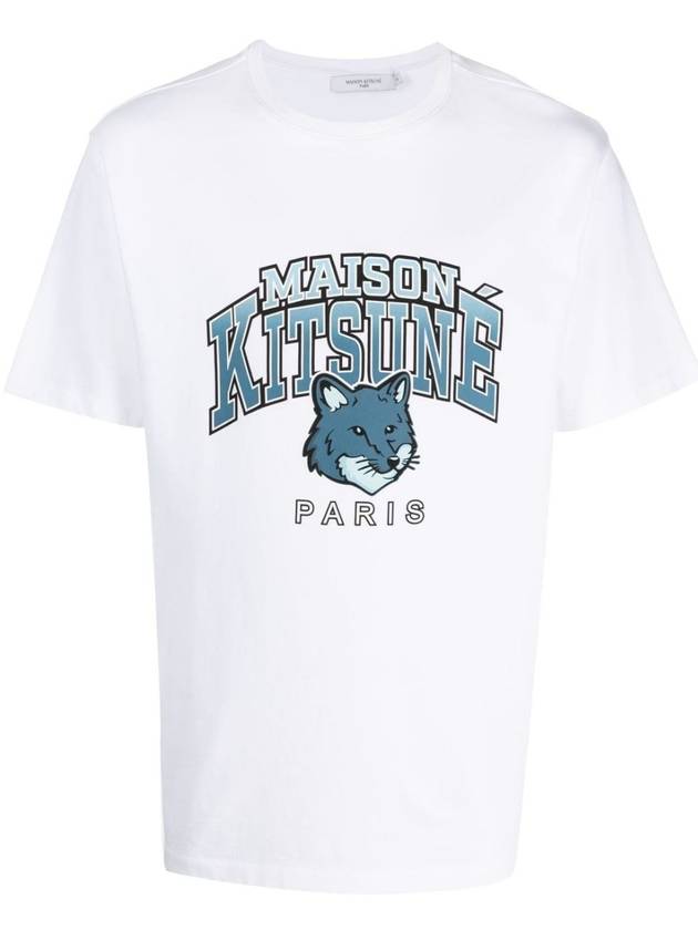 Campus Fox Relaxed Short Sleeve T-Shirt White - MAISON KITSUNE - BALAAN 2