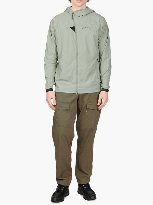 Men's Nal Hooded Windbreaker Swamp Green - KLATTERMUSEN - BALAAN 4