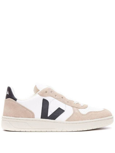 Veja V-10 Chromefree Low-Top Sneakers, Brand Size 40 ( US Size 7 ) - VEJA - BALAAN 1