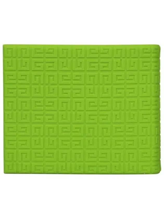 4G Signature Logo Bifold Rubber Half Wallet Green - GIVENCHY - BALAAN 4