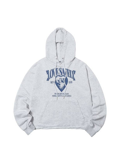 Destroyed Love Safely Hoodie Light Grey - ULKIN - BALAAN 2