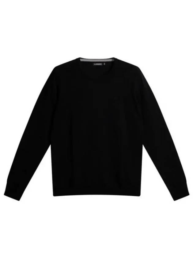 Lyle Merino Crewneck Wool Sweater Black - J.LINDEBERG - BALAAN 2