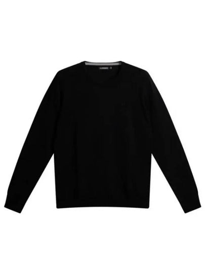 Lyle Merino Crewneck Wool Sweater Black - J.LINDEBERG - BALAAN 2