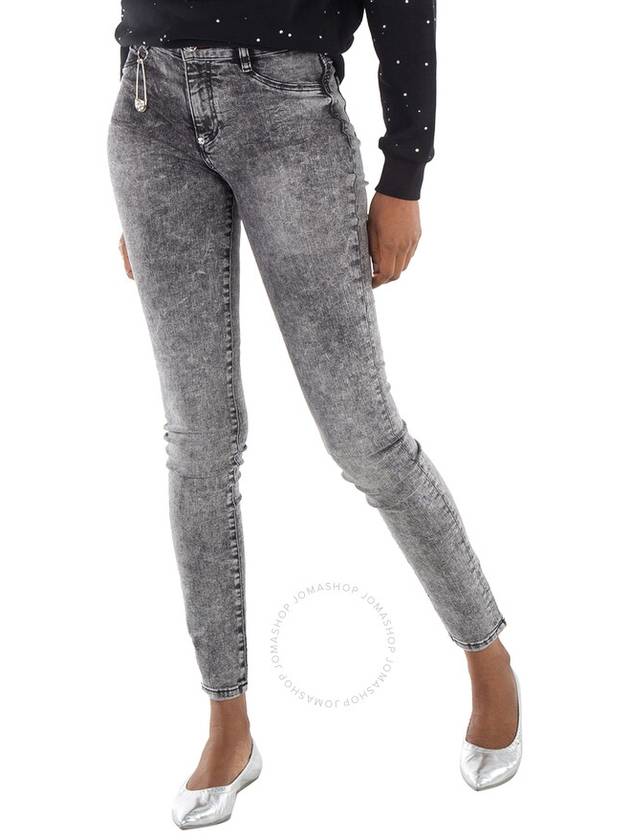 Philipp Plein Storm Grey Denim 5 Pocket Pants, Waist Size 27" - PHILIPP PLEIN - BALAAN 2