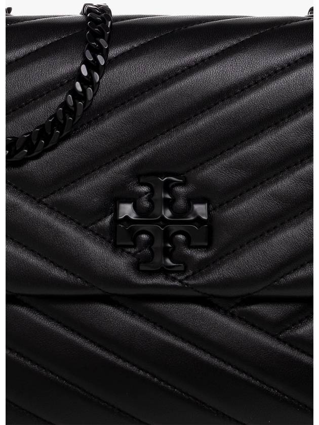 Tory Burch ‘Kira Chevron’ Leather Shoulder Bag, Women's, Black - TORY BURCH - BALAAN 6