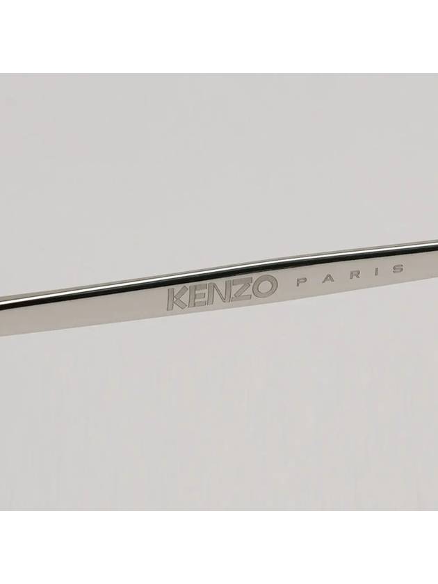 Sunglasses KZ40173U 16V round silver metal frame tinted lenses - KENZO - BALAAN 5