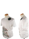 M20TS7A015 00 Mint line printing white Tshirt - LANVIN - BALAAN 1