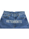 Logo Crystal Denim ME51PA320B - VETEMENTS - BALAAN 6