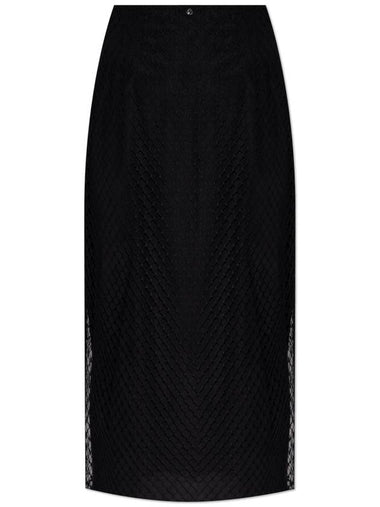 Dolce & Gabbana Skirt With Detachable Outer Layer, Women's, Black - DOLCE&GABBANA - BALAAN 1