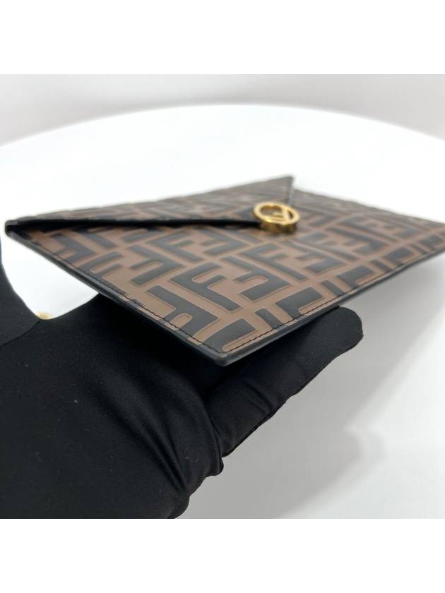 Juka FF leather clutch pouch 8N0152 - FENDI - BALAAN 8