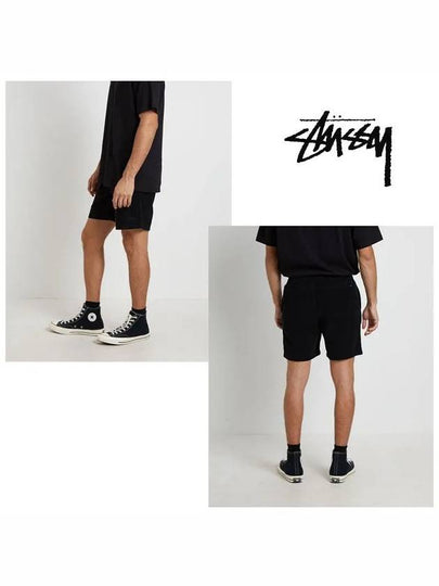 Wide wale cord shorts black - STUSSY - BALAAN 2