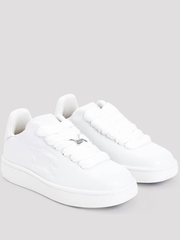 Leather Box Low-Top Sneakers White - BURBERRY - BALAAN 4