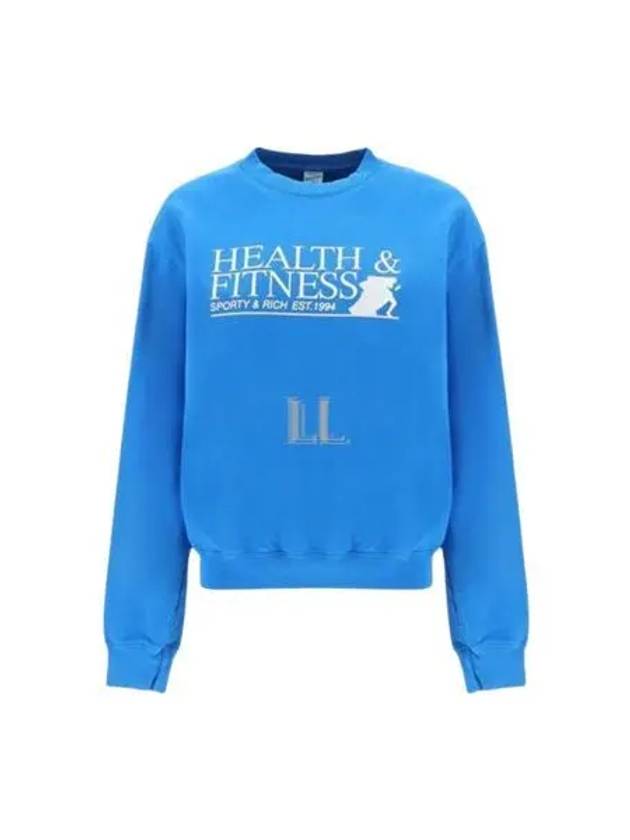 Fitness Motion Crew Neck Sweatshirt Royal Blue - SPORTY & RICH - BALAAN 2