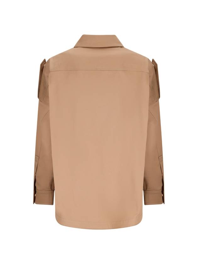 23 F W One Stud Overshirt in Stretch Cotton 3B3CIGR171M 0BG B0230963096 - VALENTINO - BALAAN 4